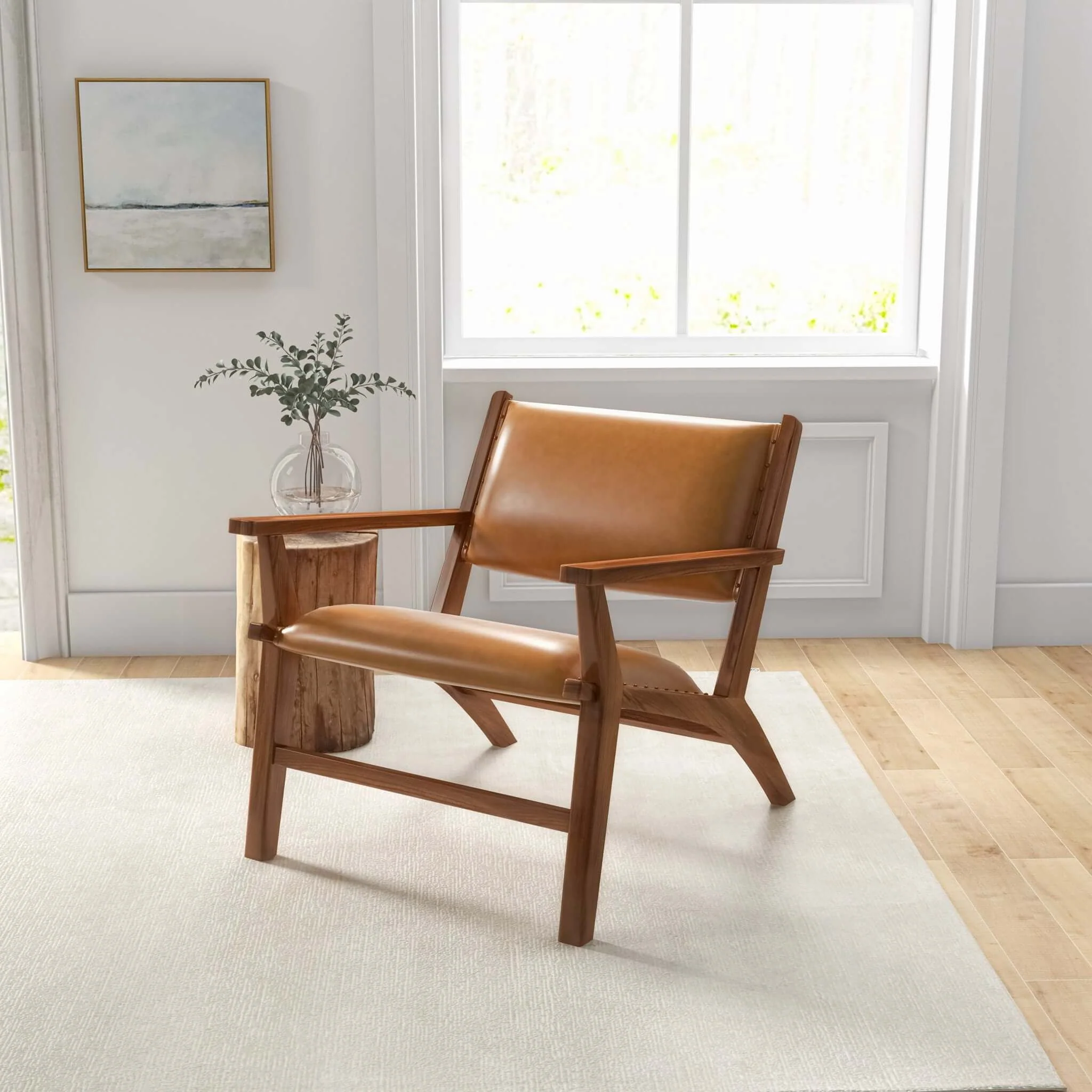Hendrix - Antique Arm Chair - Brown / Rustic / Tan - Image 6