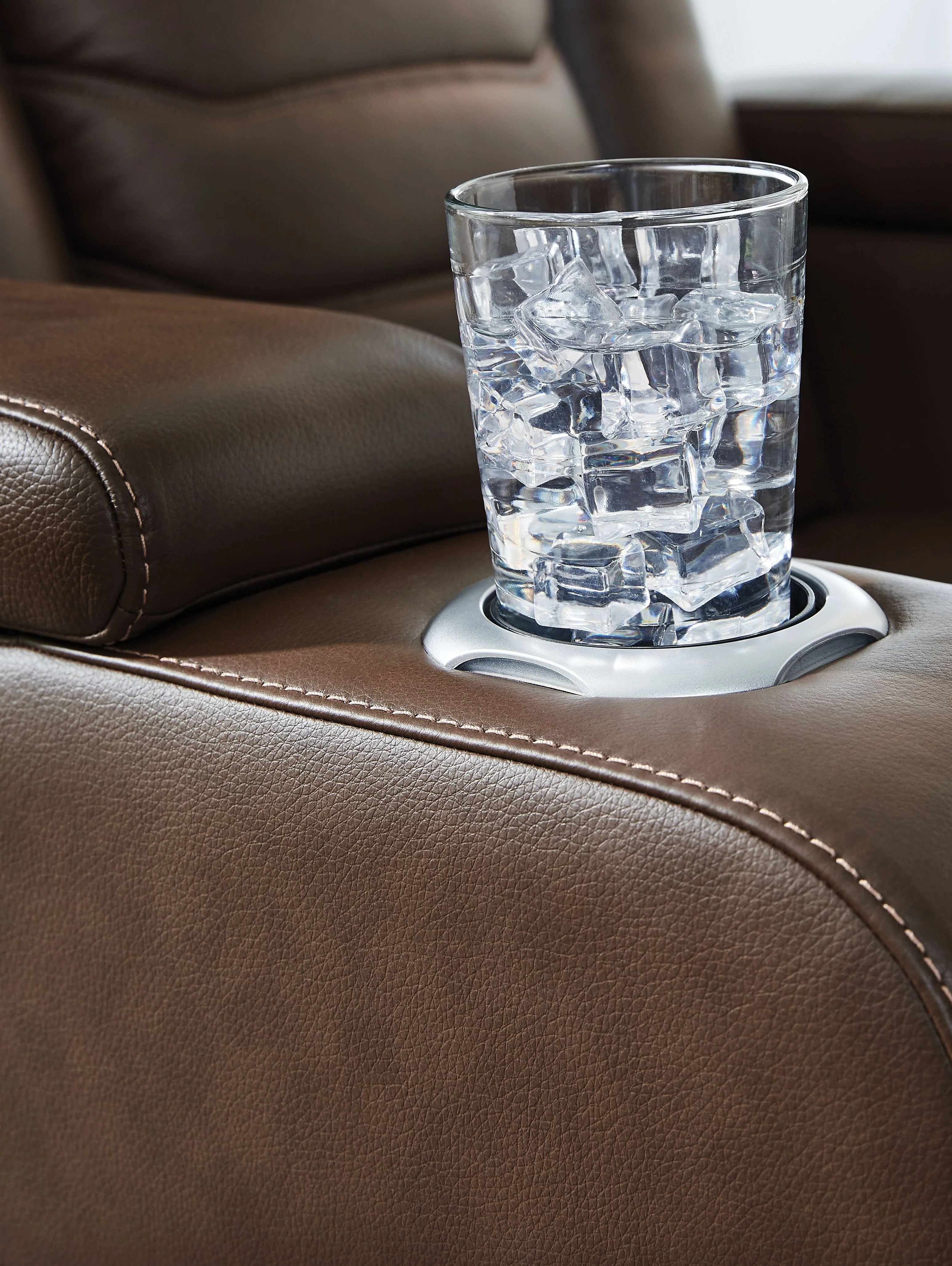 High Impact - Power Recliner / Adj Headrest - Tobacco - Image 13