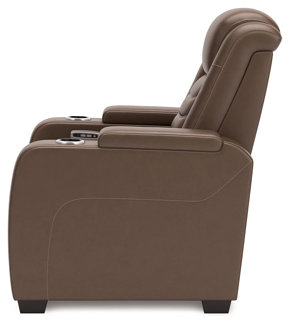 High Impact - Power Recliner / Adj Headrest - Tobacco - Image 4