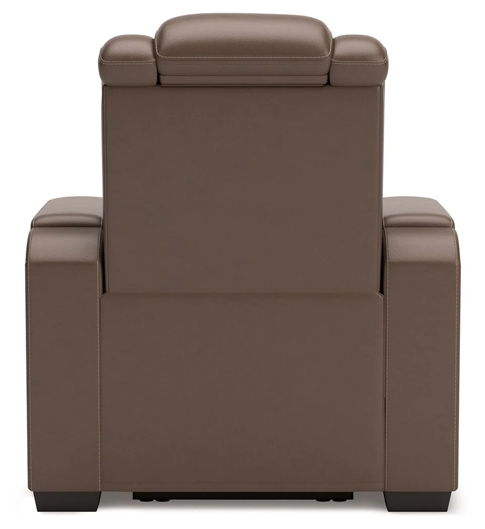 High Impact - Power Recliner / Adj Headrest - Tobacco - Image 7