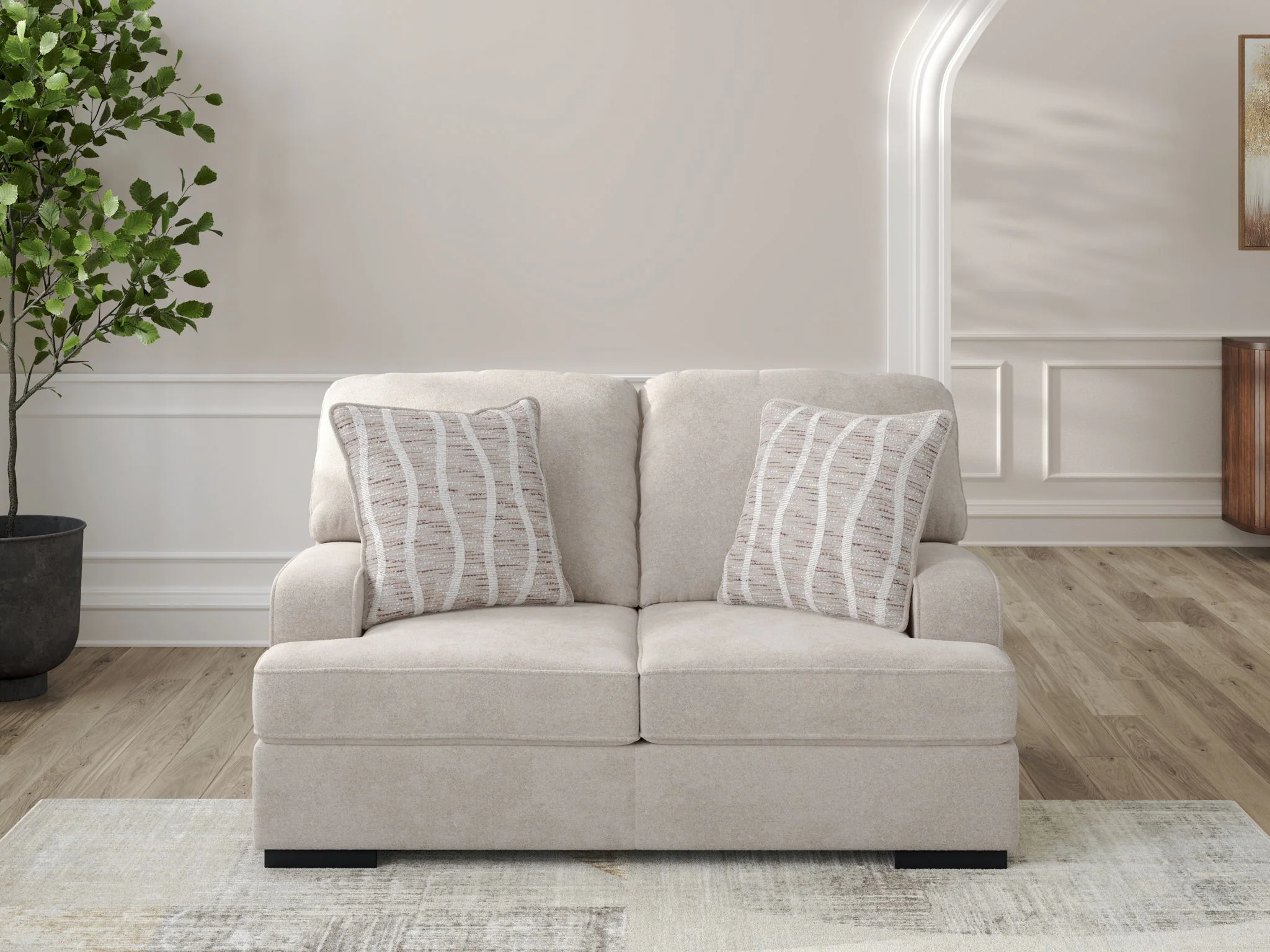 High Profile - Loveseat - Taupe - Image 3