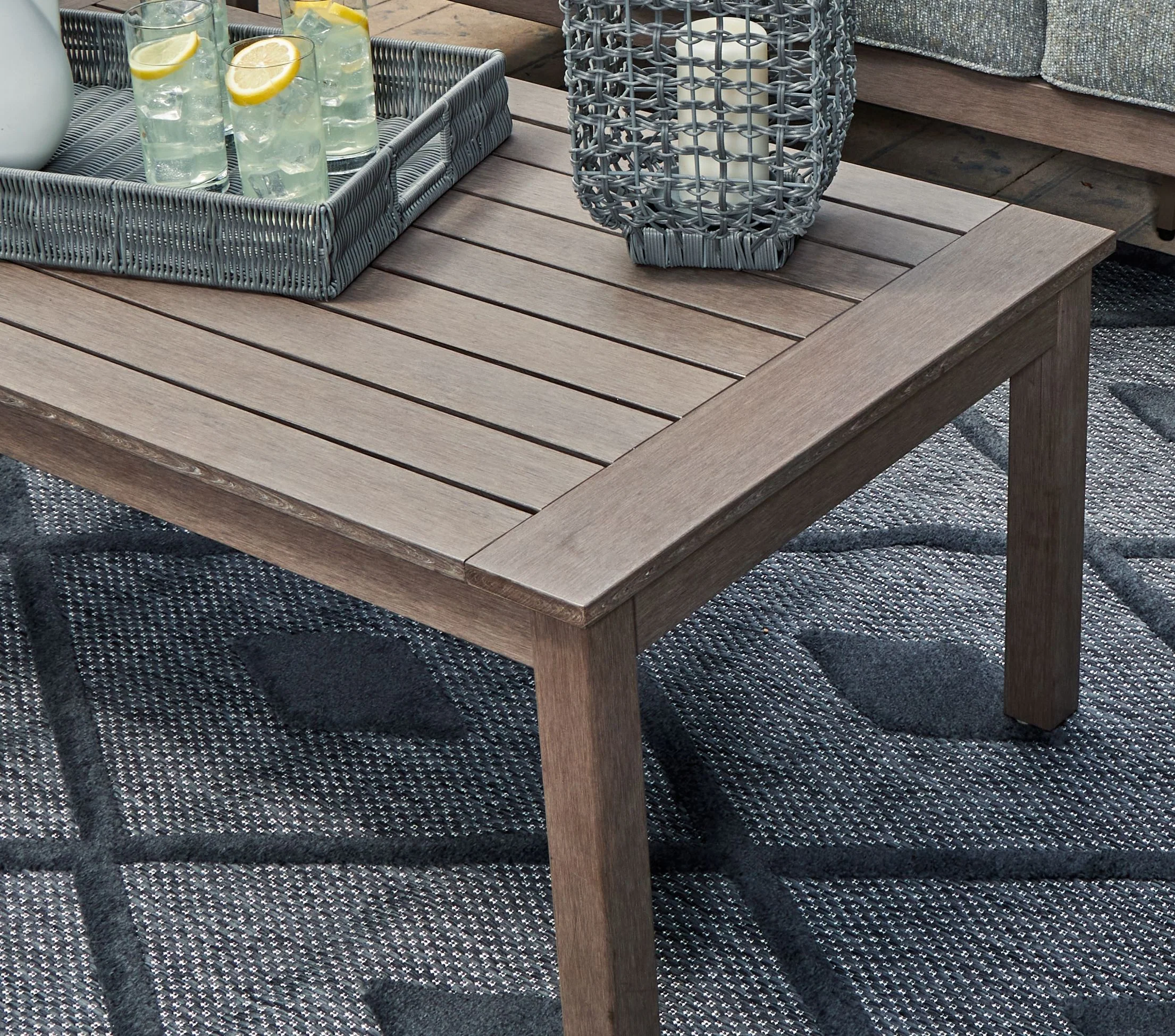 Hillside Barn - Rectangular Cocktail Table - Brown - Image 4
