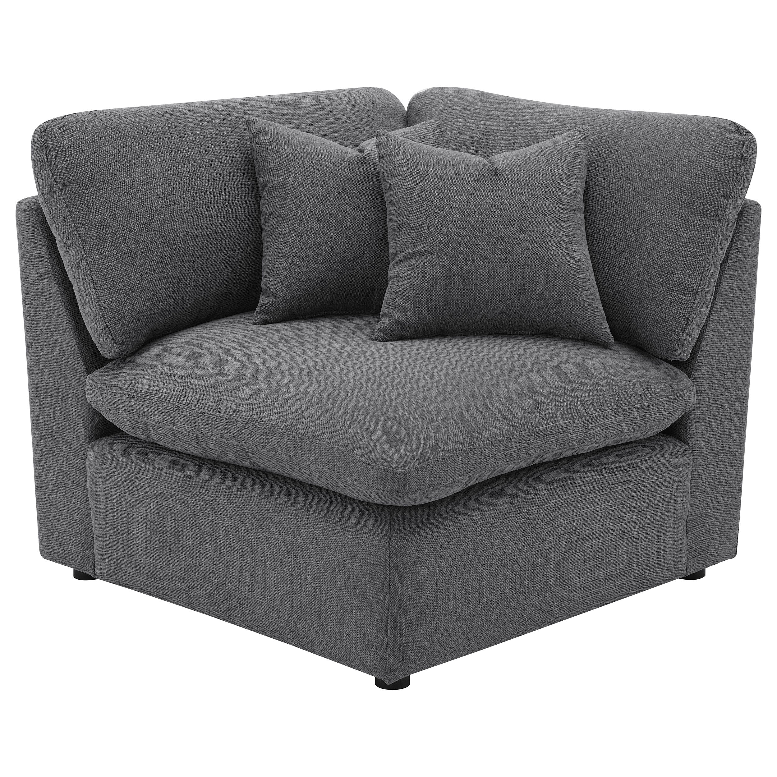 Hobson Upholstered Sectional Pieces Charcoal - Image 100