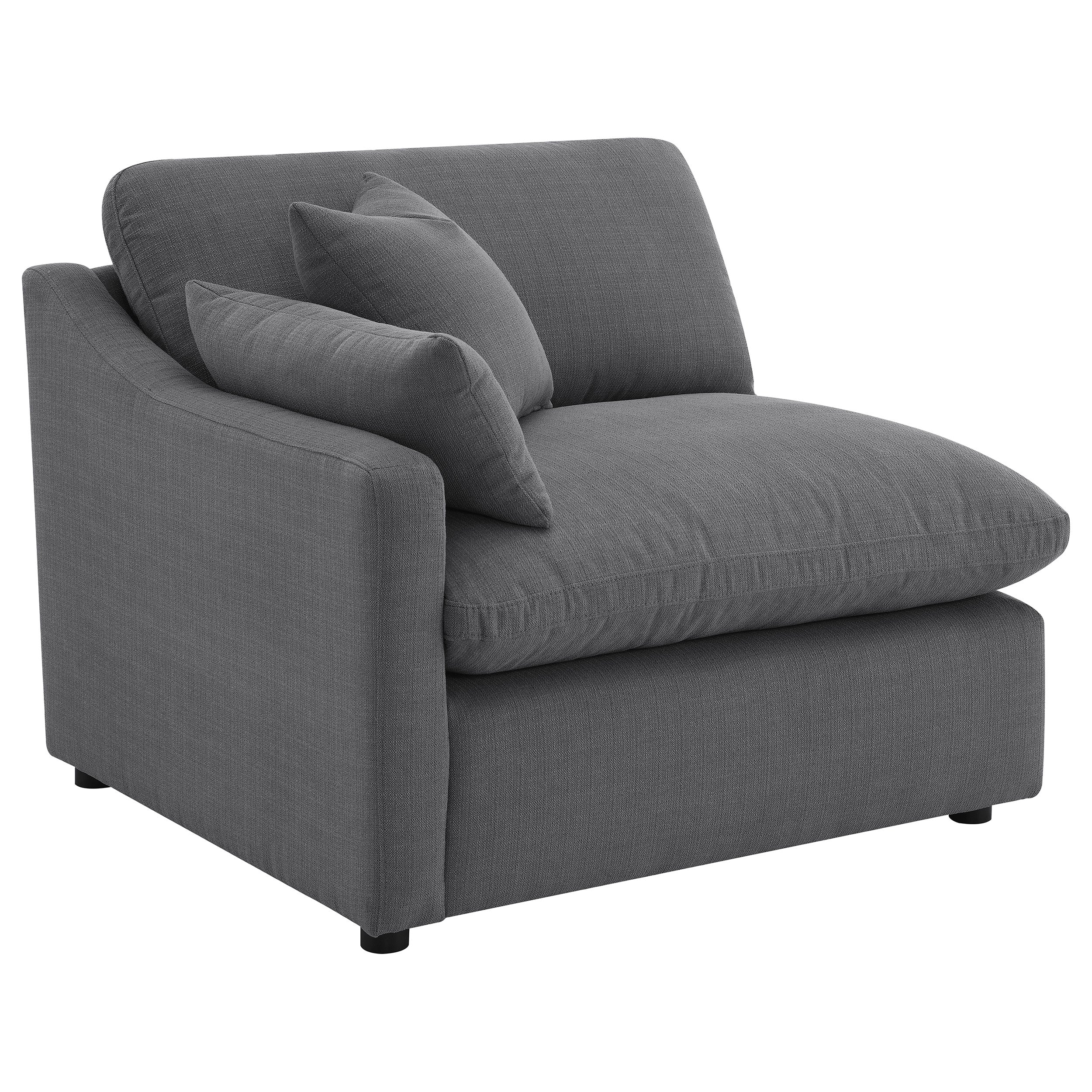 Hobson Upholstered Sectional Pieces Charcoal - Image 101