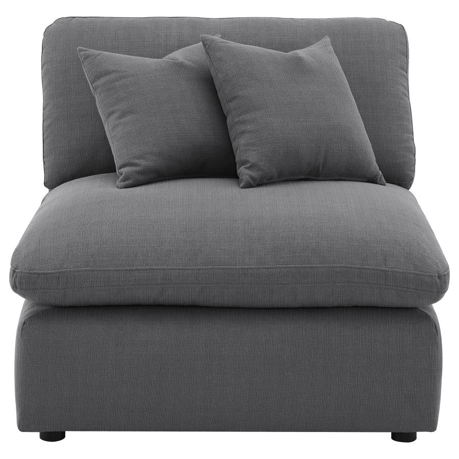 Hobson Upholstered Sectional Pieces Charcoal - Image 13