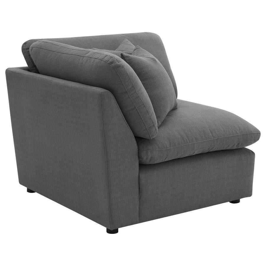Hobson Upholstered Sectional Pieces Charcoal - Image 14
