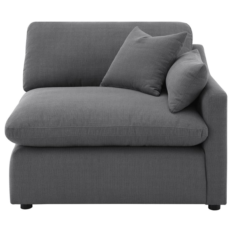 Hobson Upholstered Sectional Pieces Charcoal - Image 16