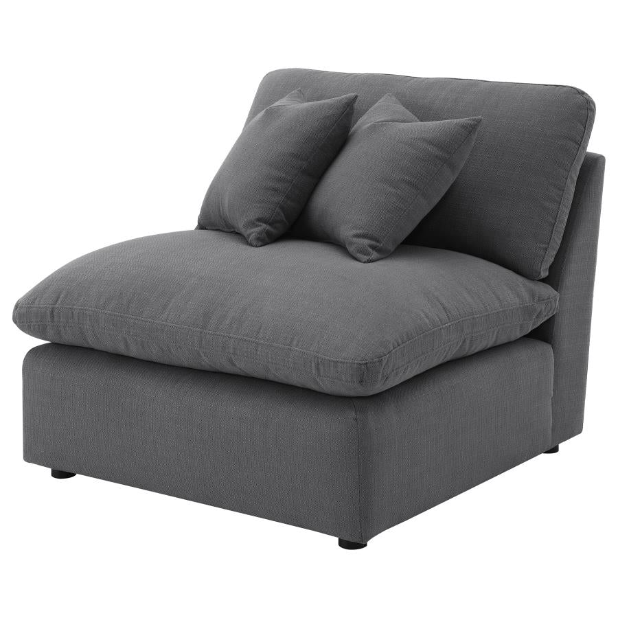 Hobson Upholstered Sectional Pieces Charcoal - Image 21