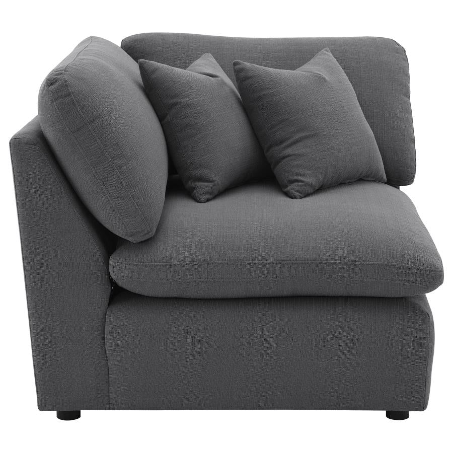 Hobson Upholstered Sectional Pieces Charcoal - Image 22