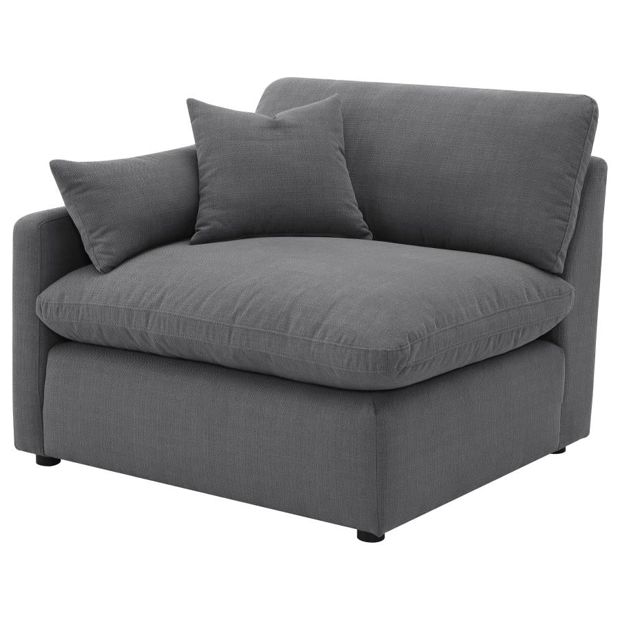 Hobson Upholstered Sectional Pieces Charcoal - Image 23