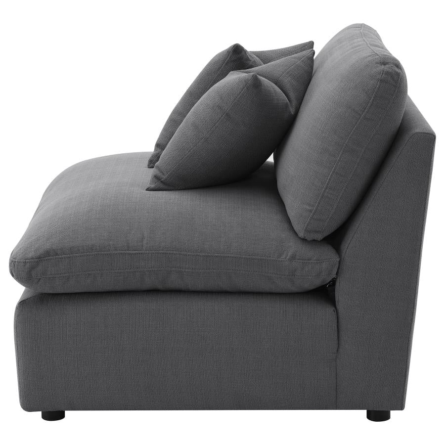 Hobson Upholstered Sectional Pieces Charcoal - Image 29