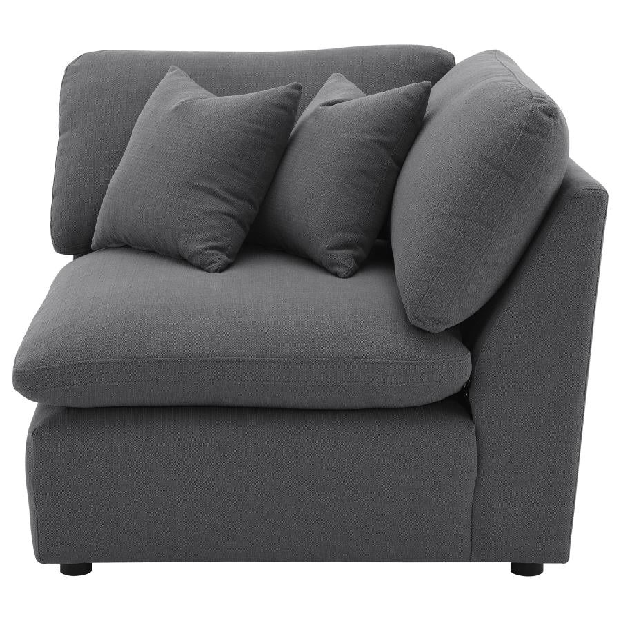 Hobson Upholstered Sectional Pieces Charcoal - Image 30