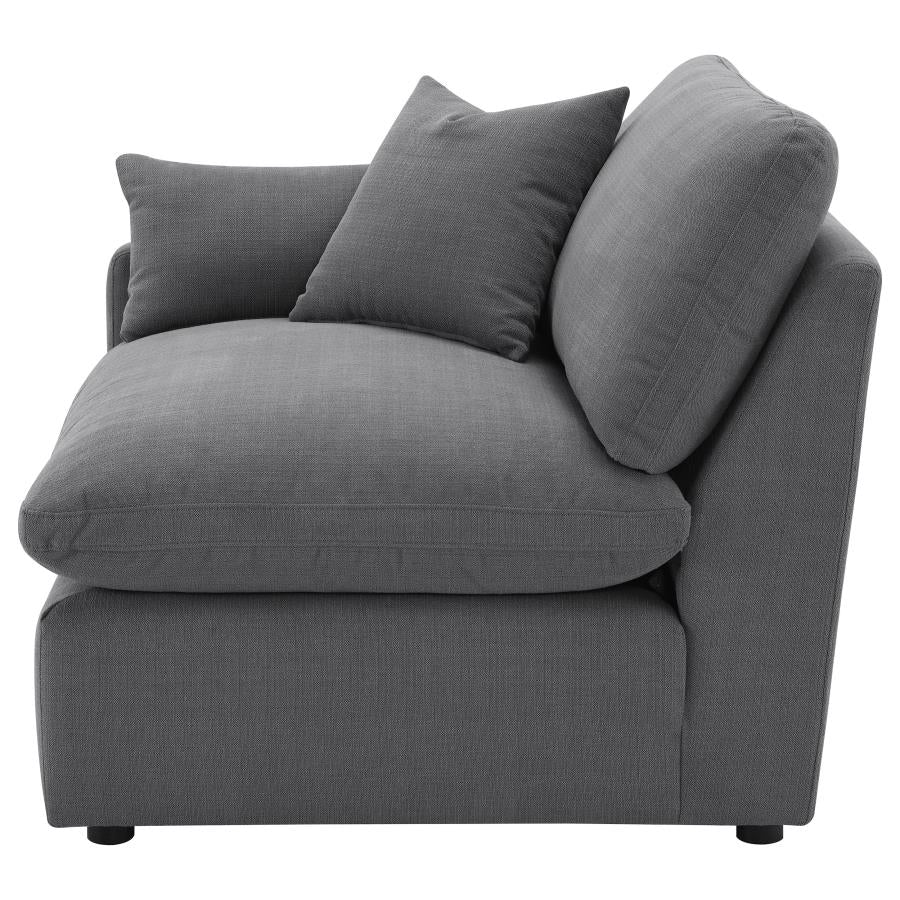 Hobson Upholstered Sectional Pieces Charcoal - Image 31
