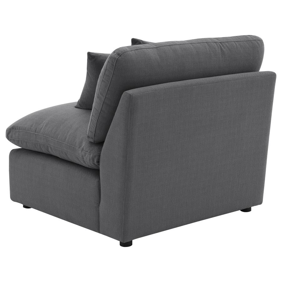 Hobson Upholstered Sectional Pieces Charcoal - Image 37