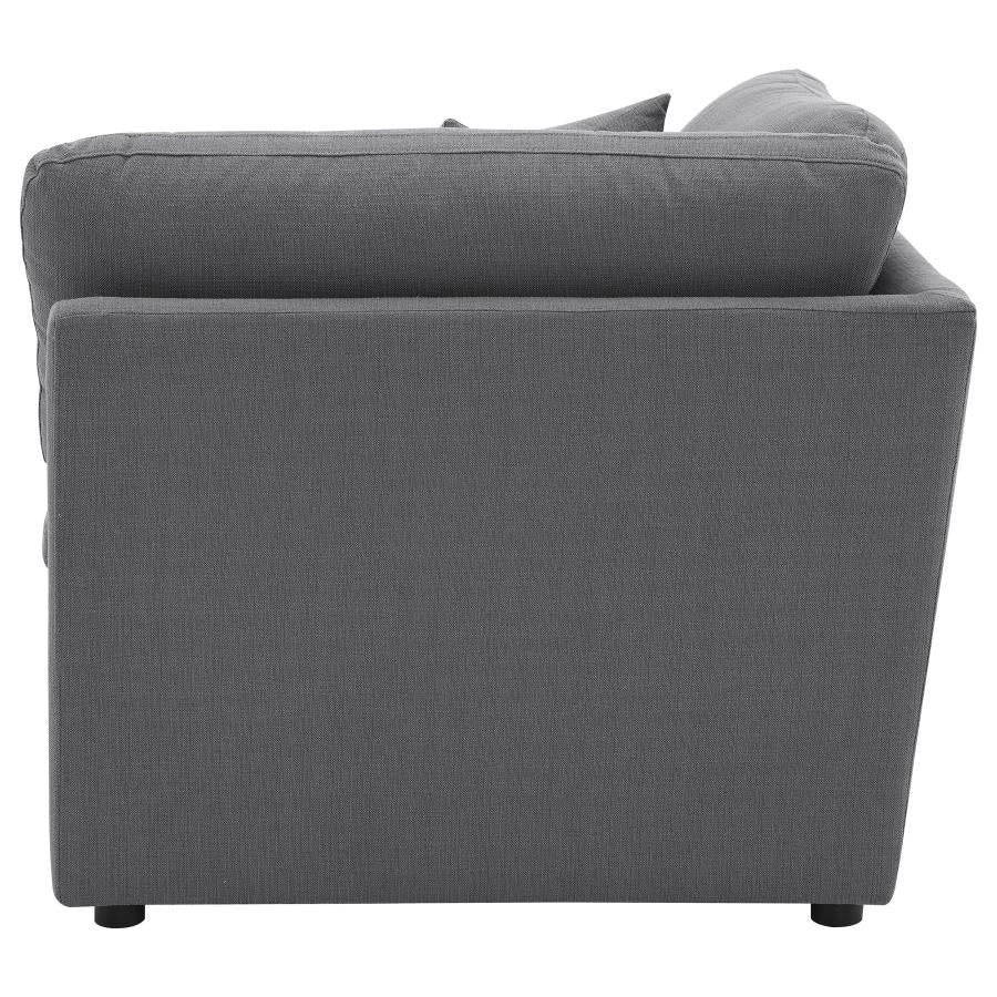 Hobson Upholstered Sectional Pieces Charcoal - Image 46