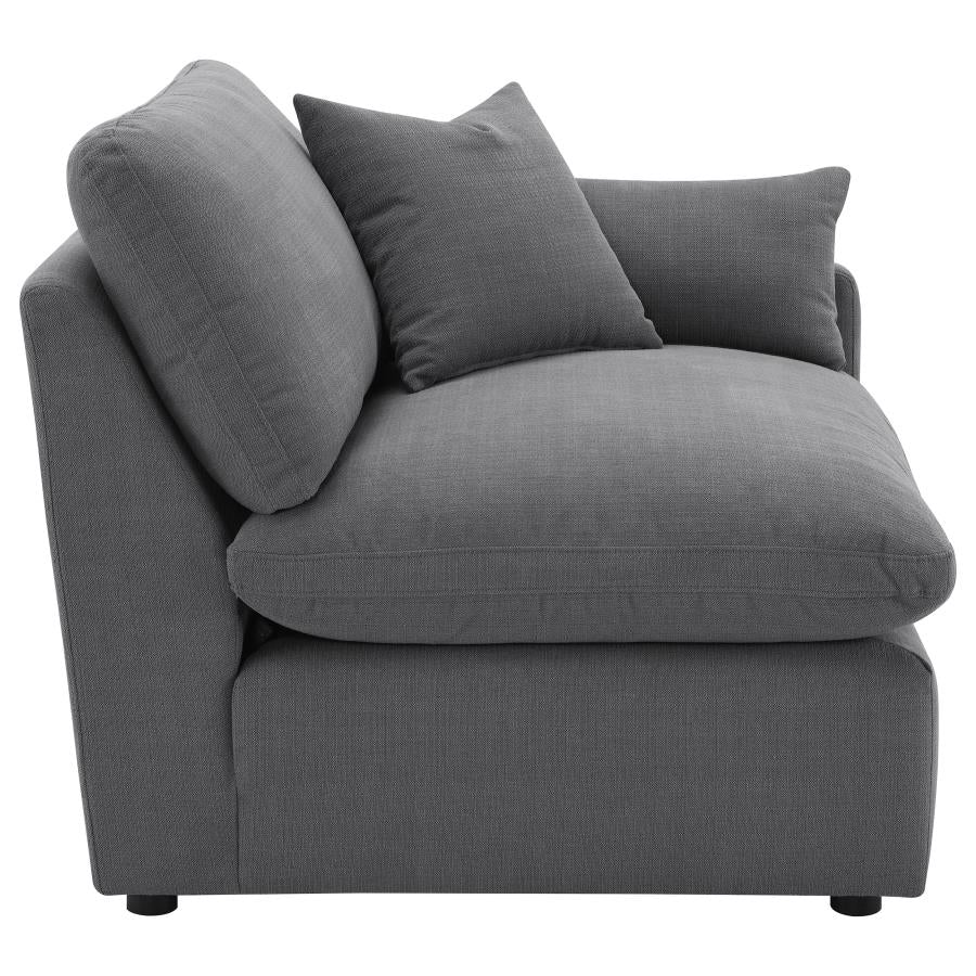 Hobson Upholstered Sectional Pieces Charcoal - Image 56