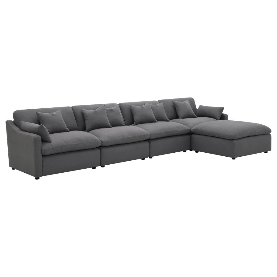 Hobson Upholstered Sectional Pieces Charcoal - Image 84