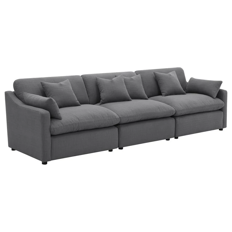 Hobson Upholstered Sectional Pieces Charcoal - Image 89