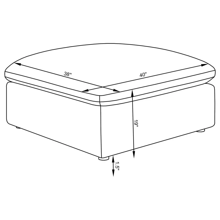 Hobson - Upholstered Modular Sectional Sofa With Ottoman - Image 25
