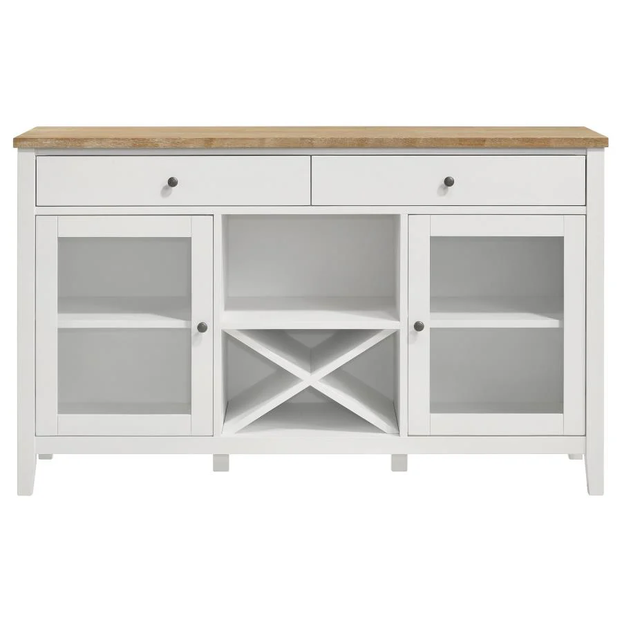 Hollis 2-door Dining Sideboard Buffet Storage Cabinet White - Image 2