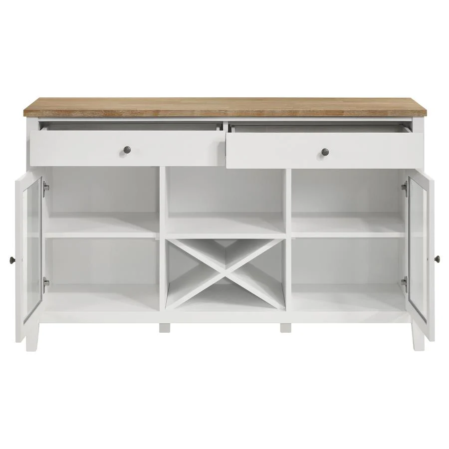 Hollis 2-door Dining Sideboard Buffet Storage Cabinet White - Image 3