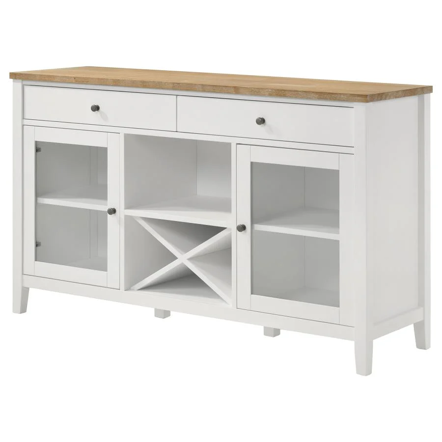 Hollis 2-door Dining Sideboard Buffet Storage Cabinet White - Image 4