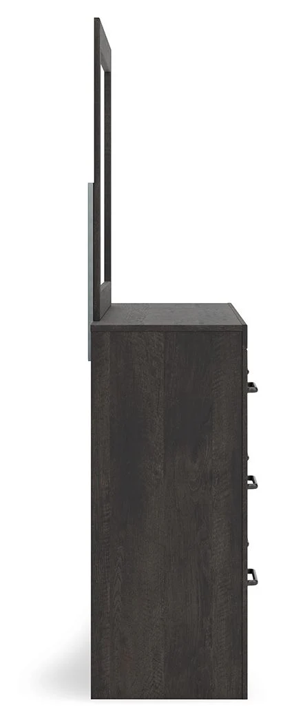 Hollivern - Dresser And Mirror - Dark Gray - Image 2