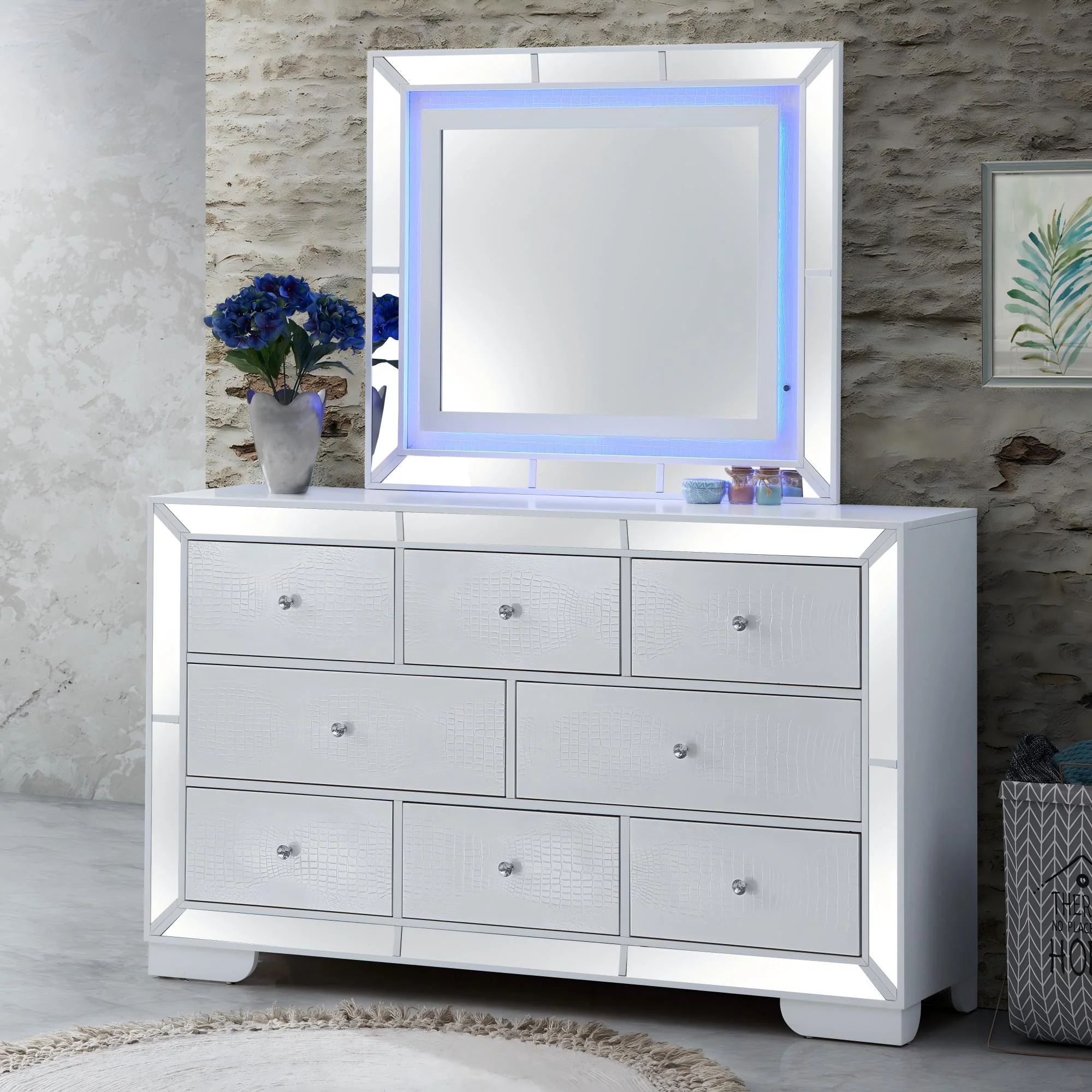 Hollywood Hills - Mirror - White - Image 5