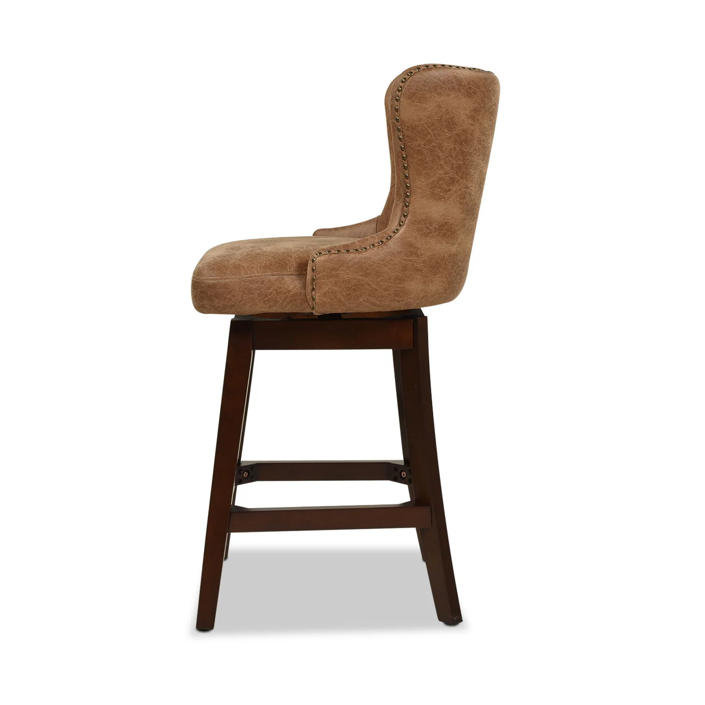 Holmes - Tufted High Back 360 Swivel Counter Height Barstool - Image 9