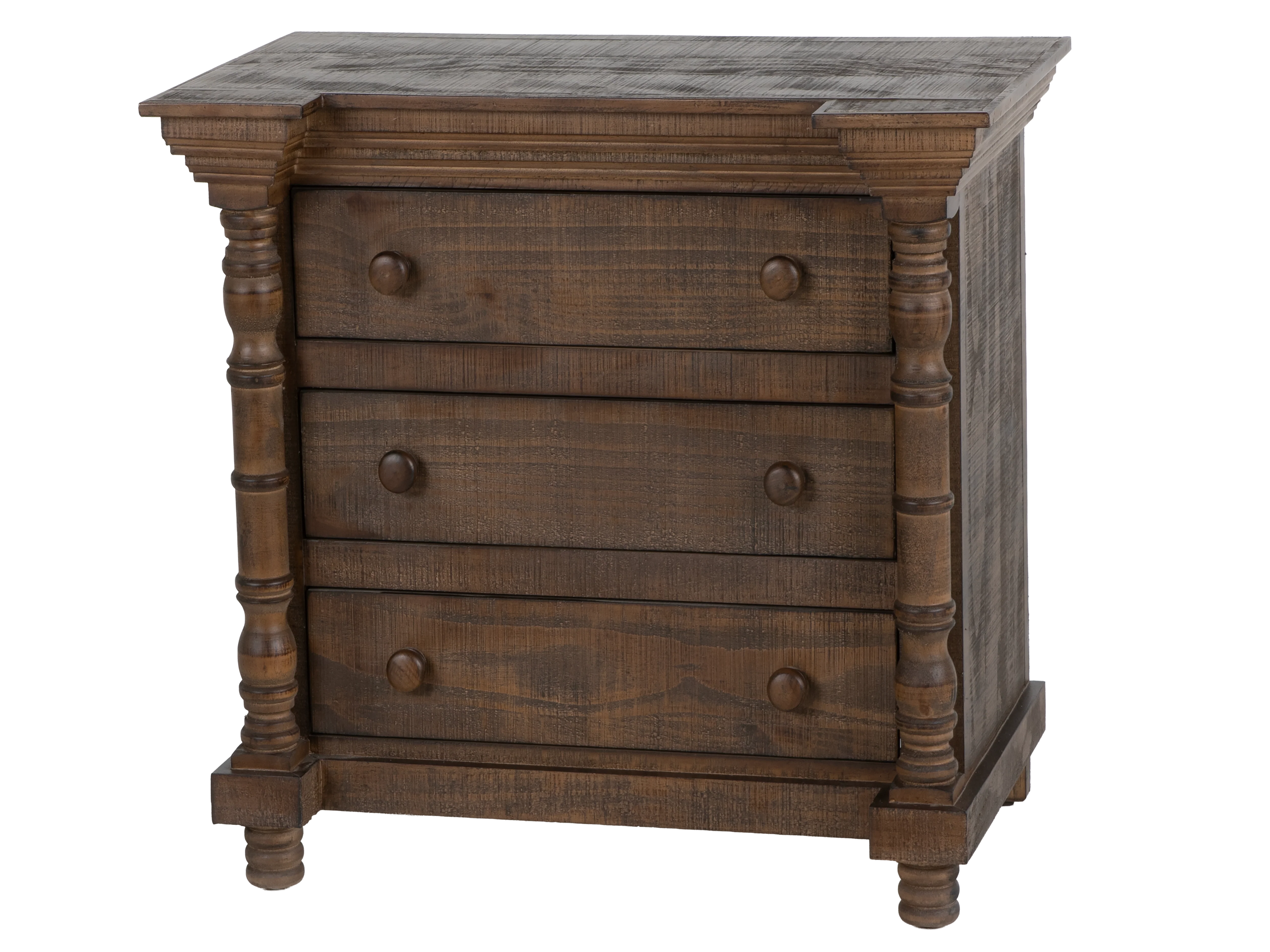 Honeywood Rustic Solid wood 6-Piece Bedroom Set with Arched Headboard, Dresser, Mirror & Nightstand - Image 10