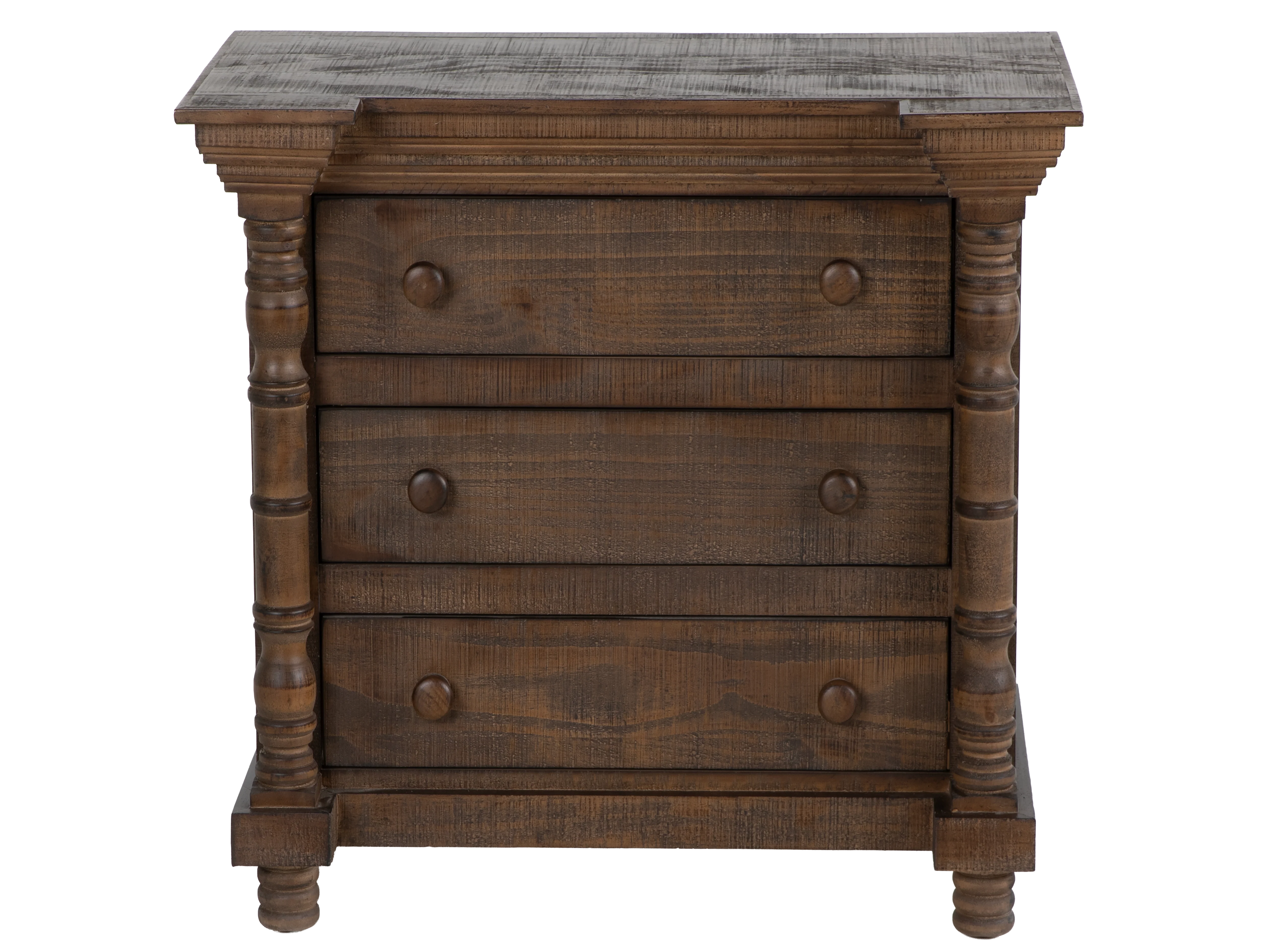 Honeywood Rustic Solid wood 6-Piece Bedroom Set with Arched Headboard, Dresser, Mirror & Nightstand - Image 11