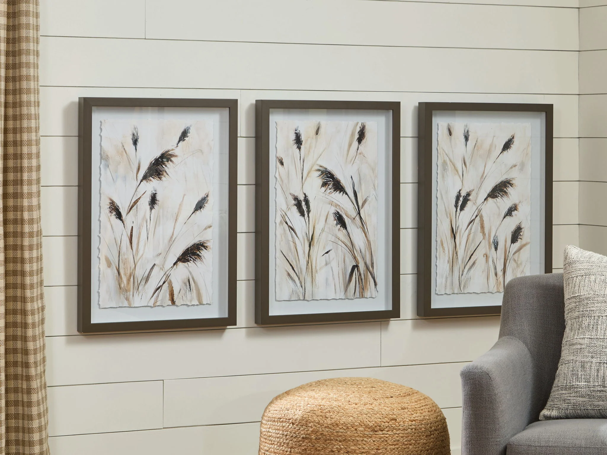 Honslow - Wall Art Set (Set of 3) - Brown / Black / White - Image 5