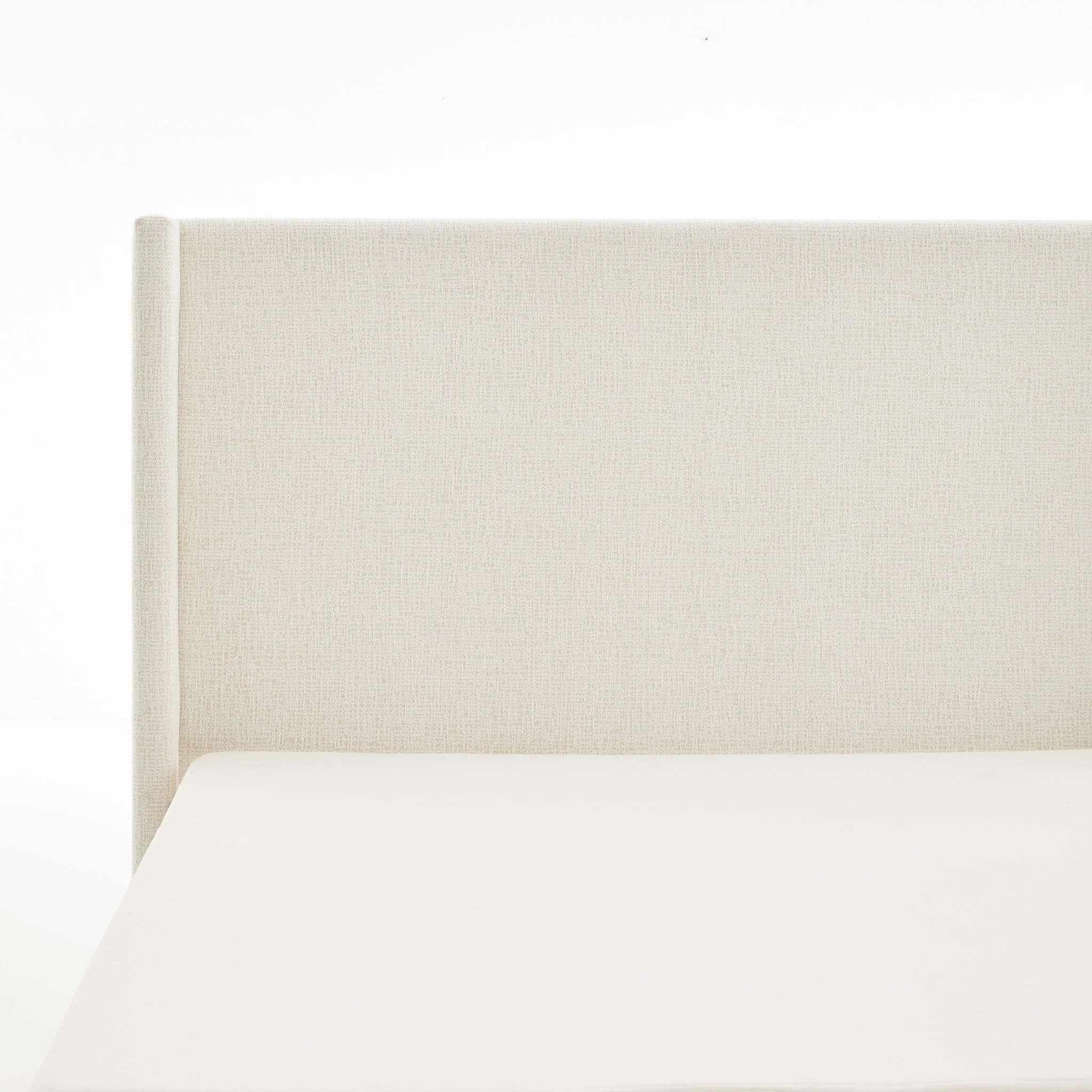 Hosford - Minimalist Upholstered Wingback Bed With Wood Base Platform - Image 16