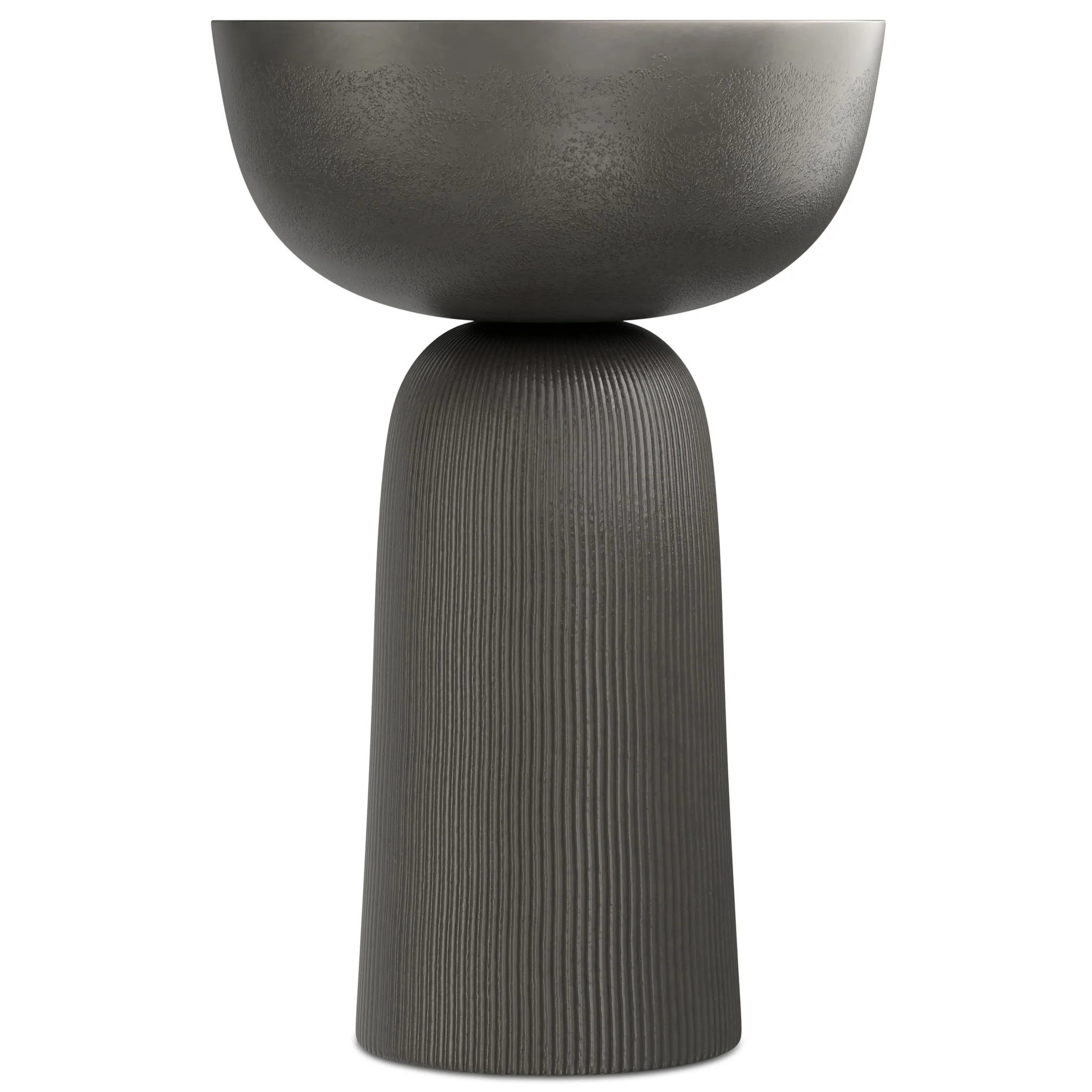 Hughes - Cast Aluminum Side Table - Black - Image 10