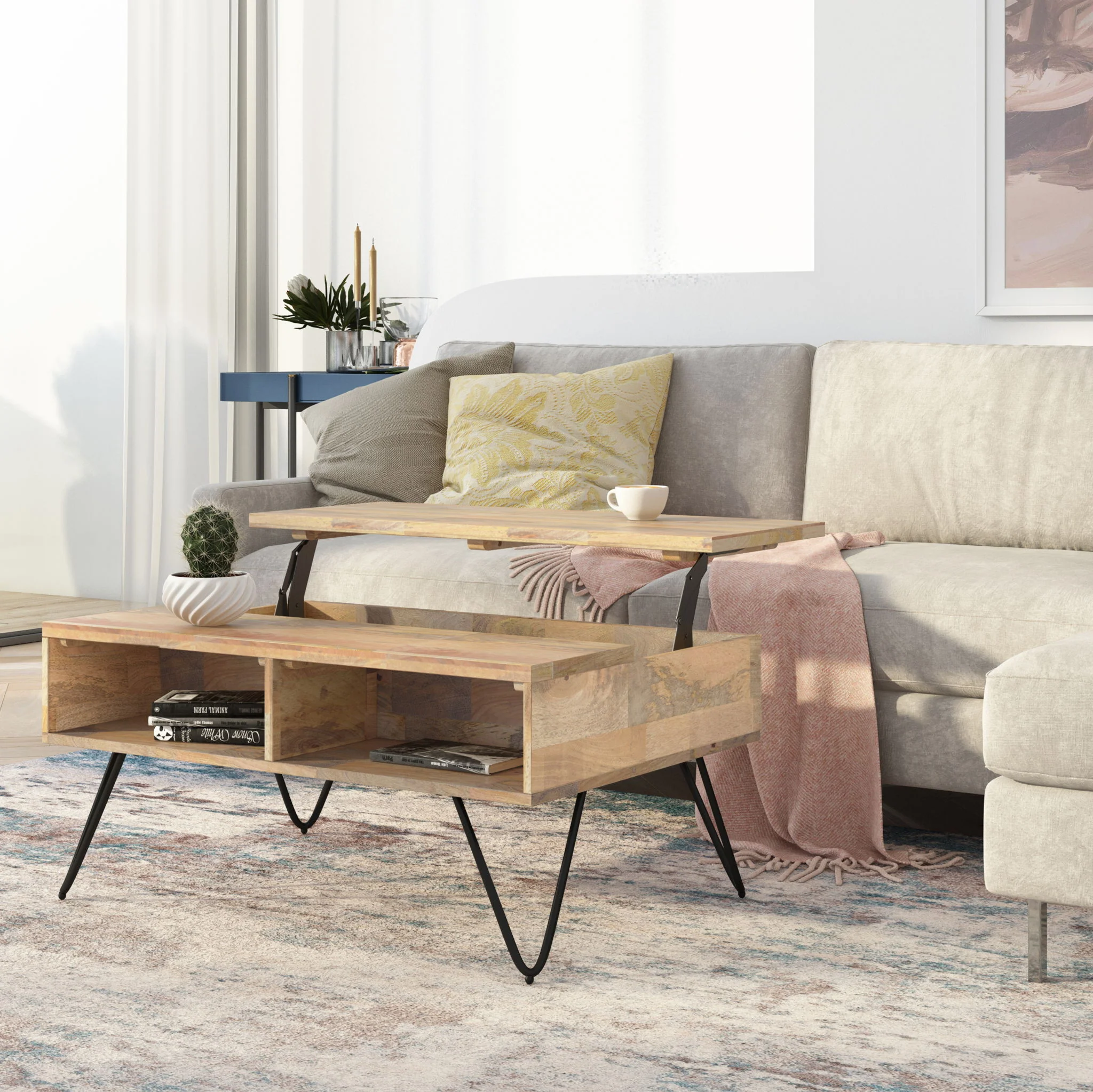 Hunter - Handcrafted Lift Top Coffee Table - Image 20