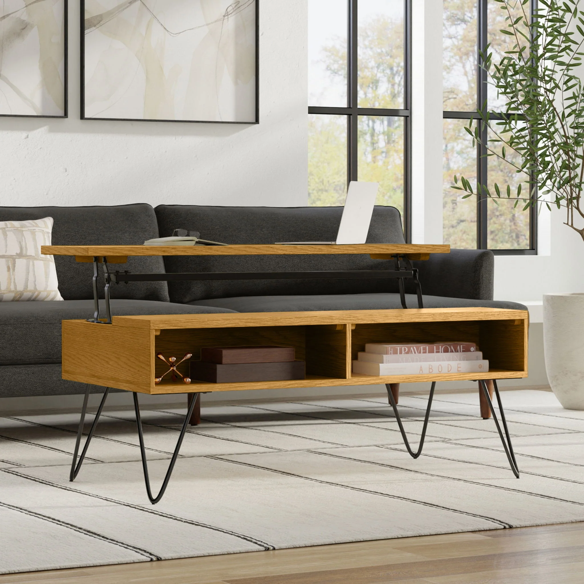 Hunter - Handcrafted Lift Top Coffee Table - Image 26