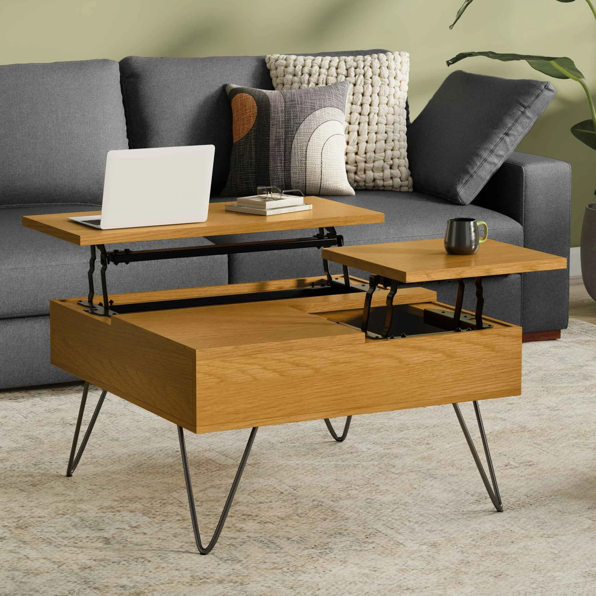 Hunter - Handcrafted Lift Top Coffee Table - Image 54