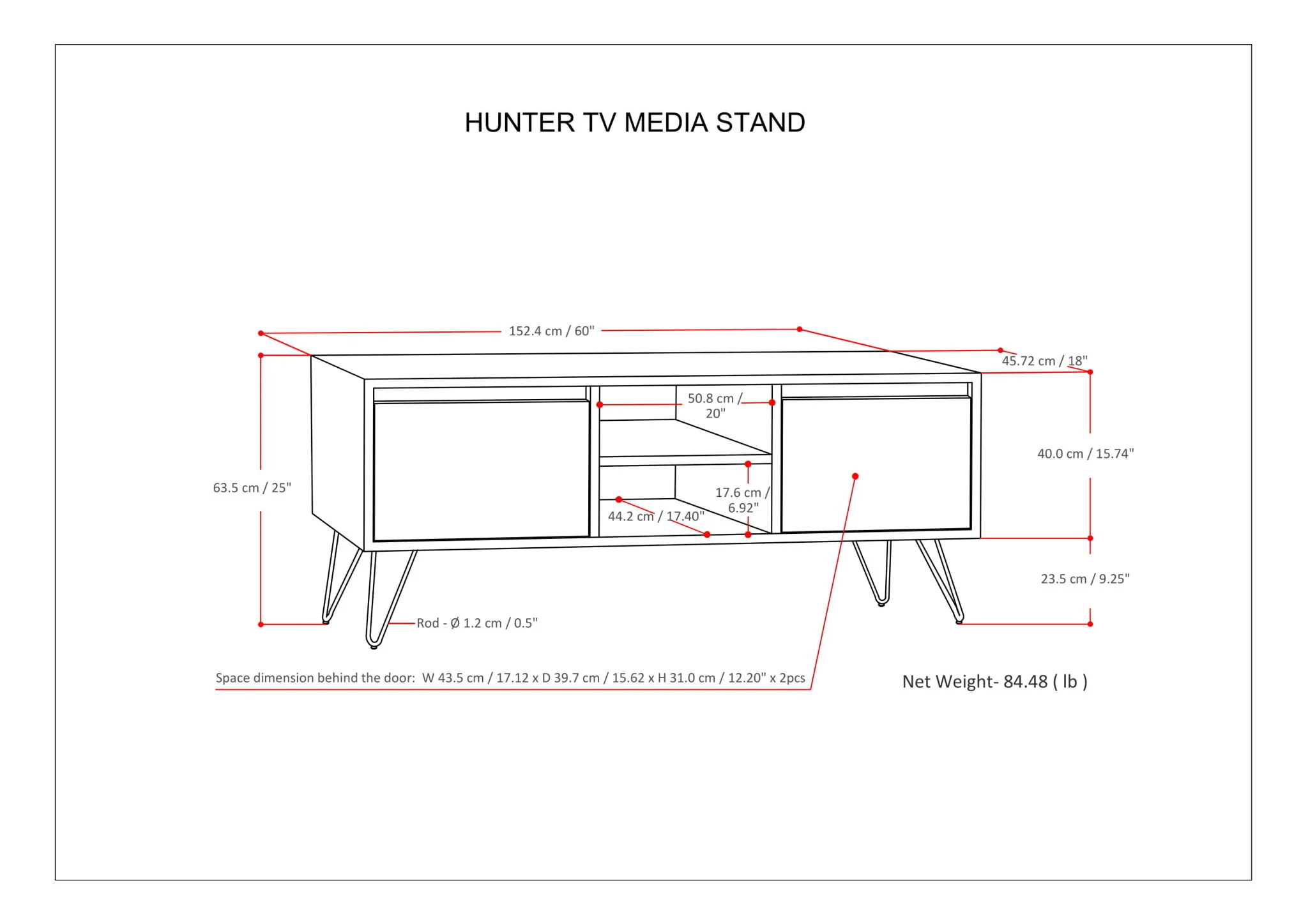 Hunter - Handcrafted TV Media Stand - Image 27
