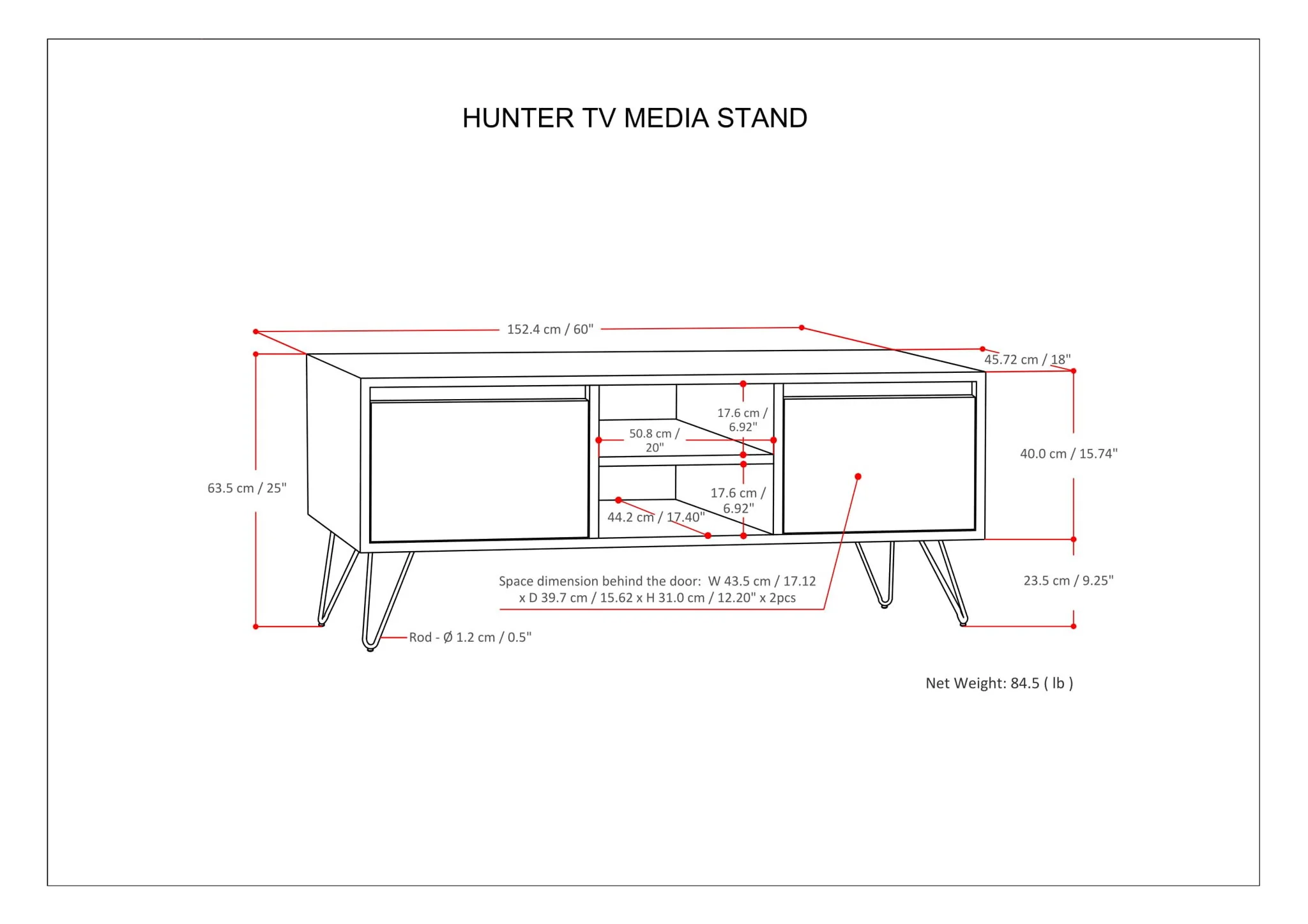 Hunter - Handcrafted TV Media Stand - Image 4