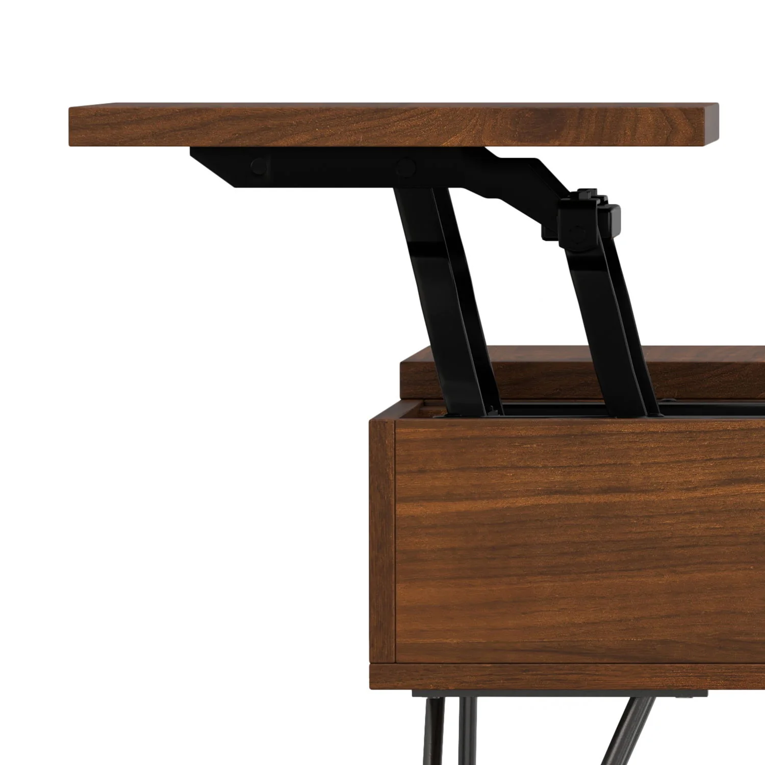 Hunter - Square Lift Top Coffee Table - Walnut - Image 4