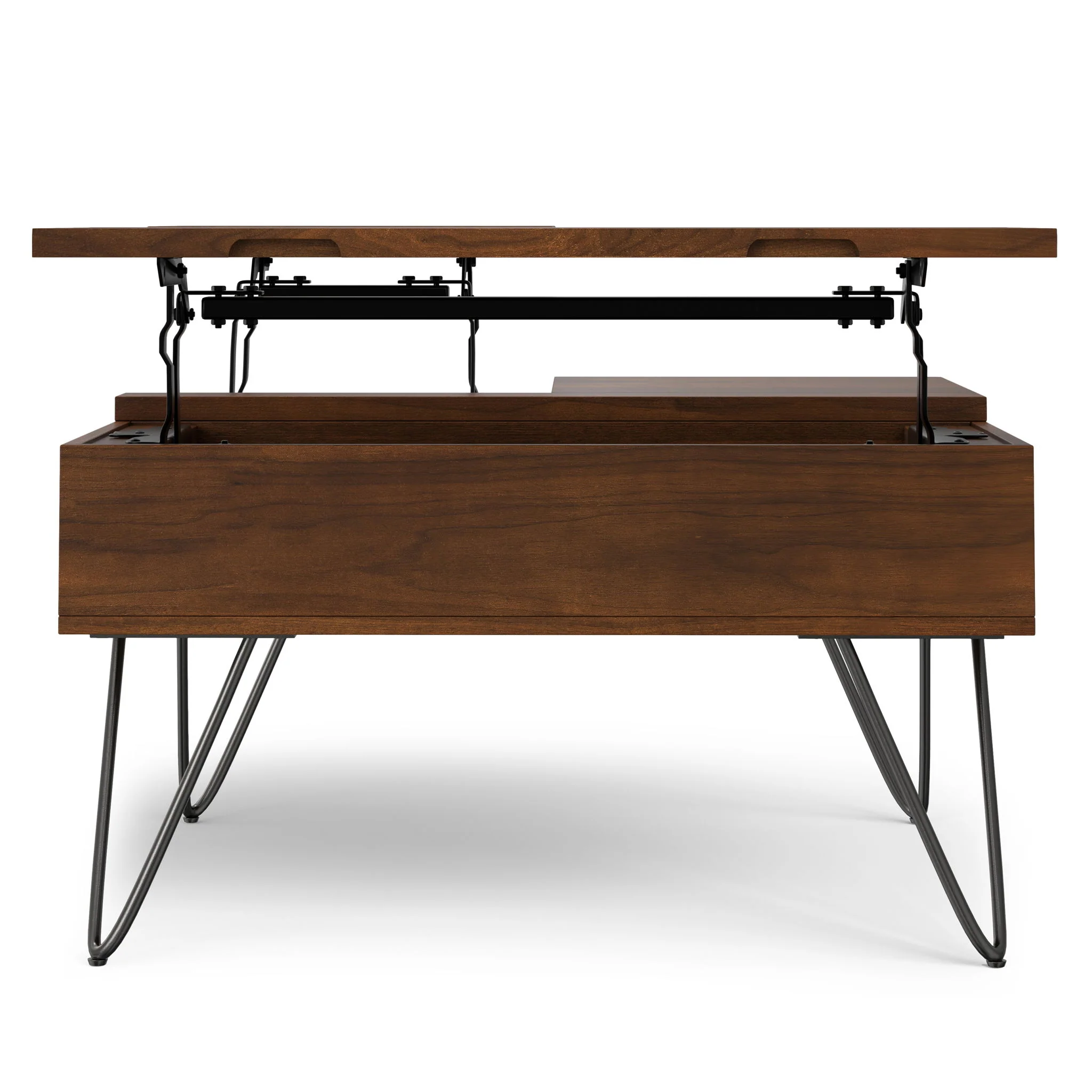 Hunter - Square Lift Top Coffee Table - Walnut - Image 7