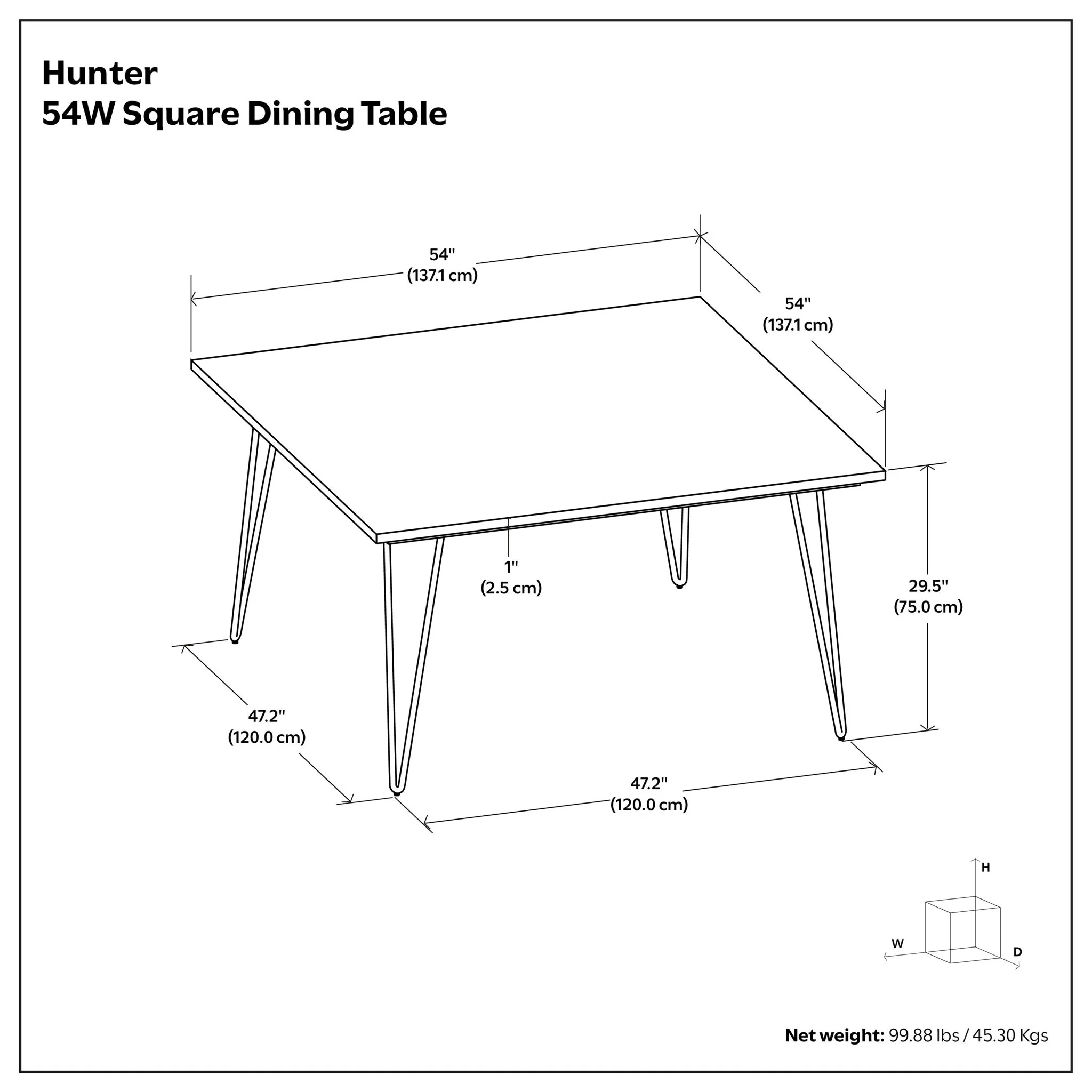 Hunter - Square Tabletop Dining Table - Image 26