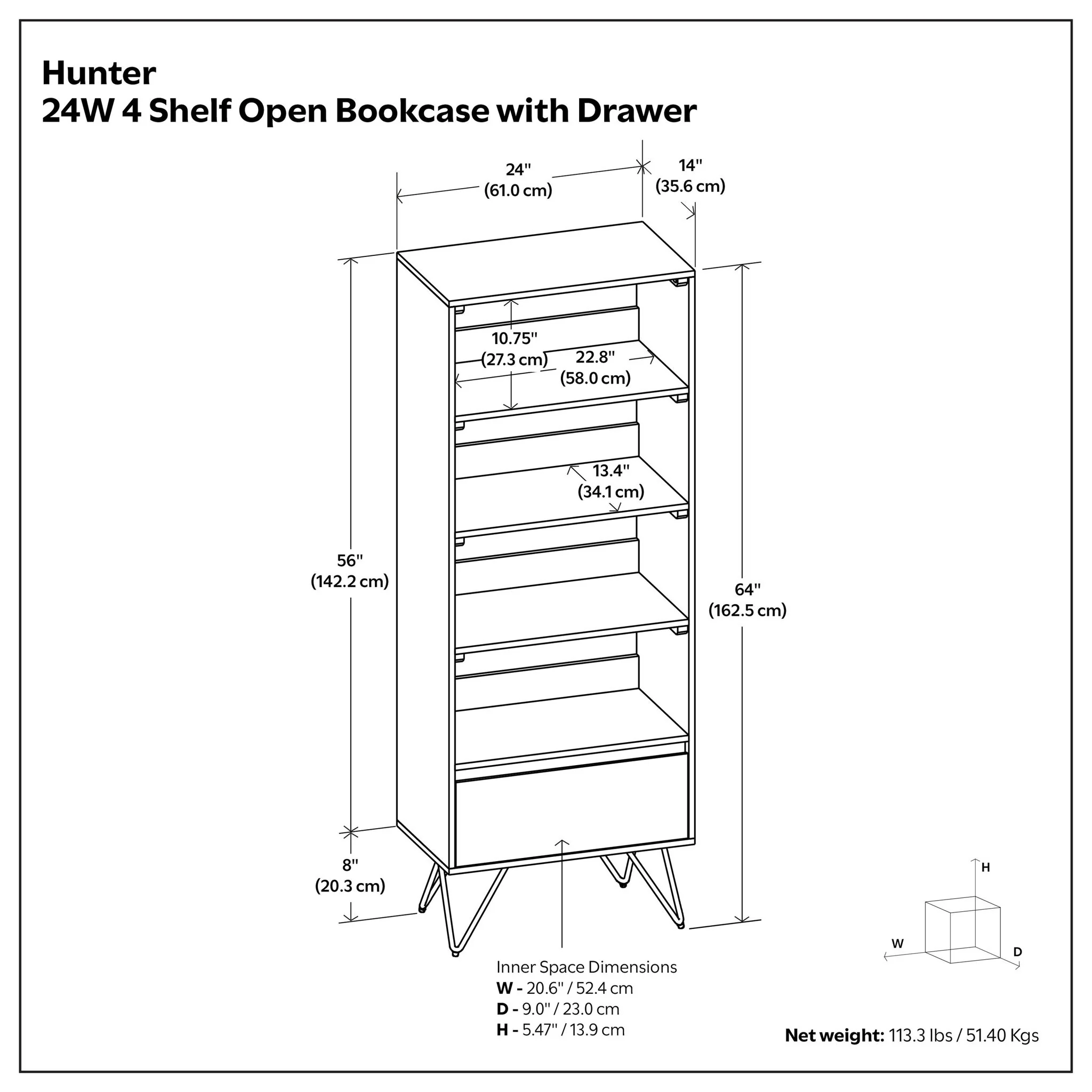 Hunter - Tall Bookcase - Natural - Image 7
