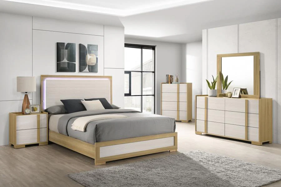 Hyland - 2-Drawer Nightstand Bedside Table - Natural - Image 16