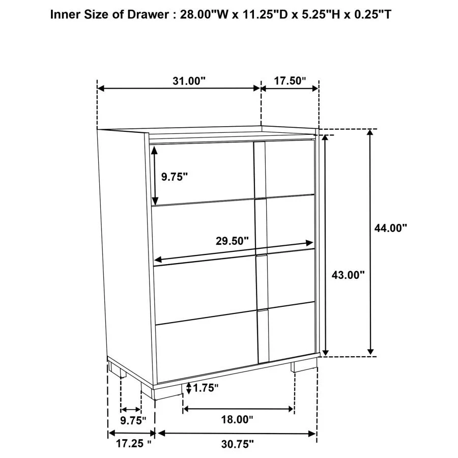 Hyland - 4-Drawer Chest of Drawers - Natural - Image 14