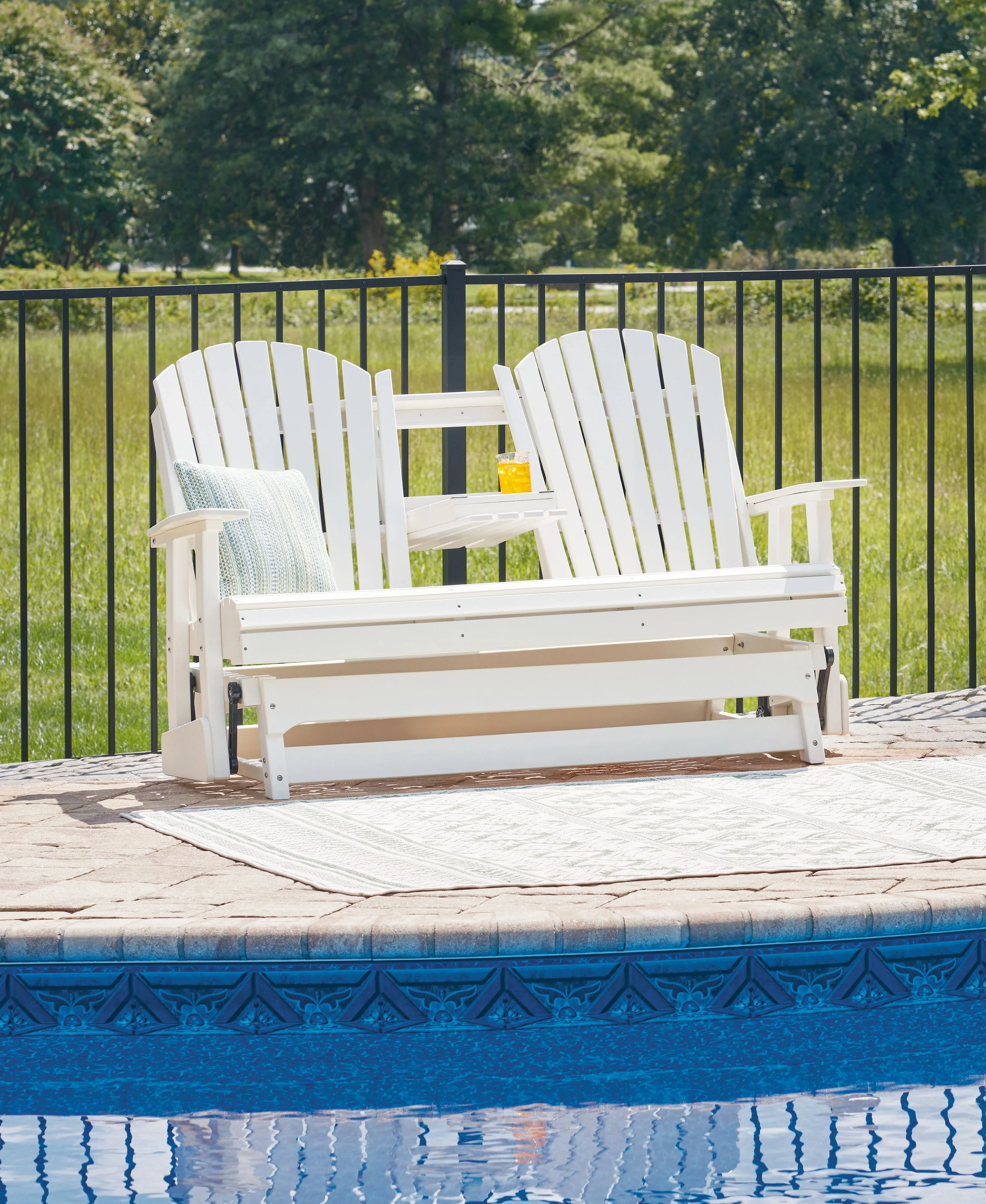 Hyland Wave - Glider Loveseat - Image 19