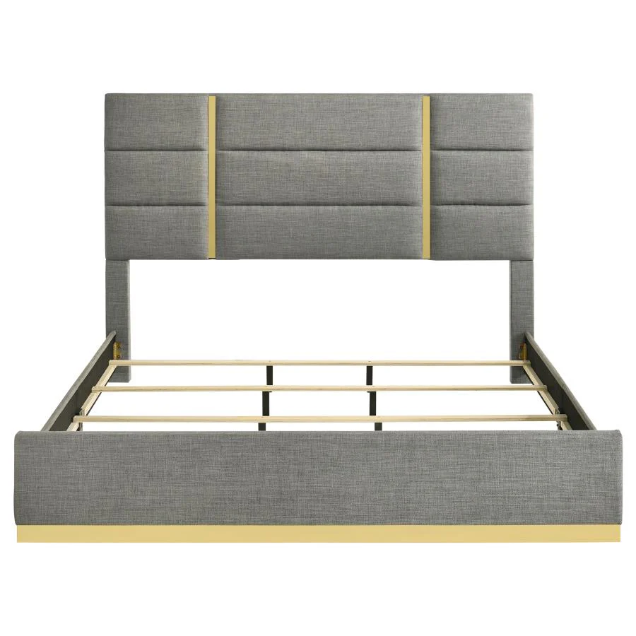 Ines - Fabric Upholstered Panel Bed - Image 13