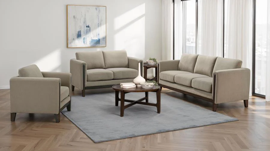 Islington - Upholstered Panel Arm Sofa Set - Image 2