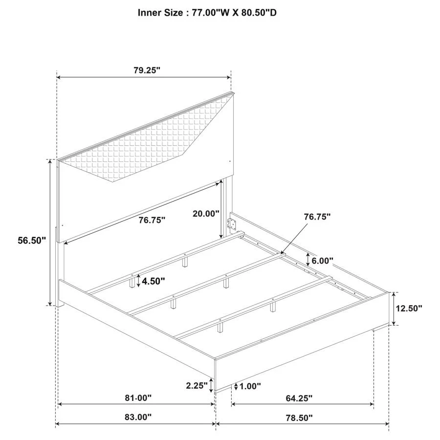 Ives - Panel Bed LED Headboard - Image 35