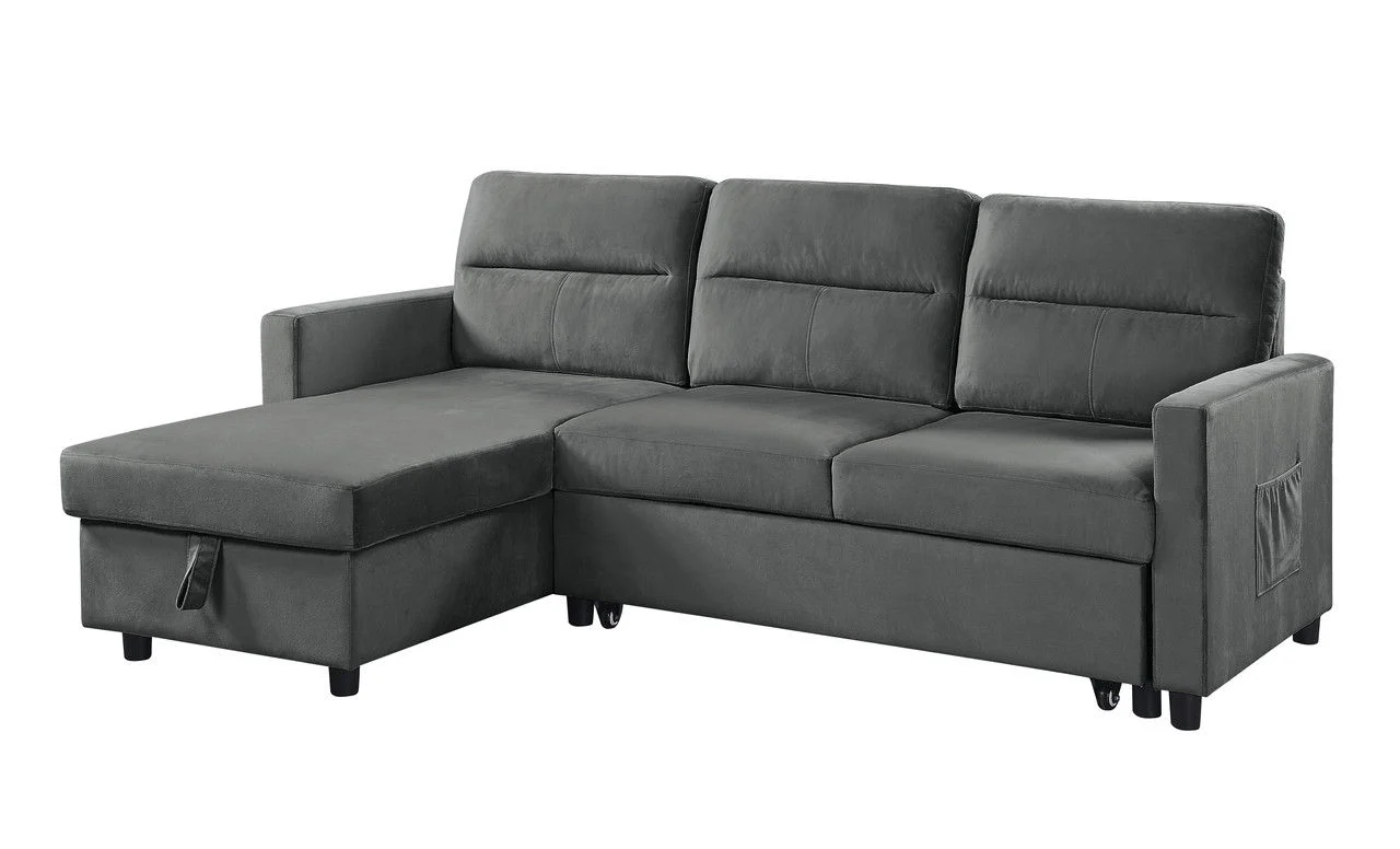 Ivy - Reversible Sleeper Sectional Sofa With Storage Chaise And Side Pocket - Image 6